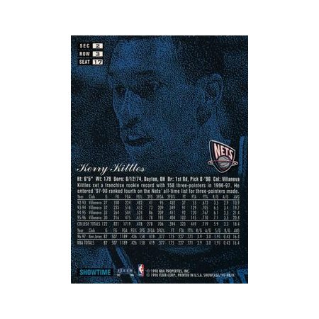 1997-98 Flair Showcase - #17 - Kerry Kittles - New Jersey Nets